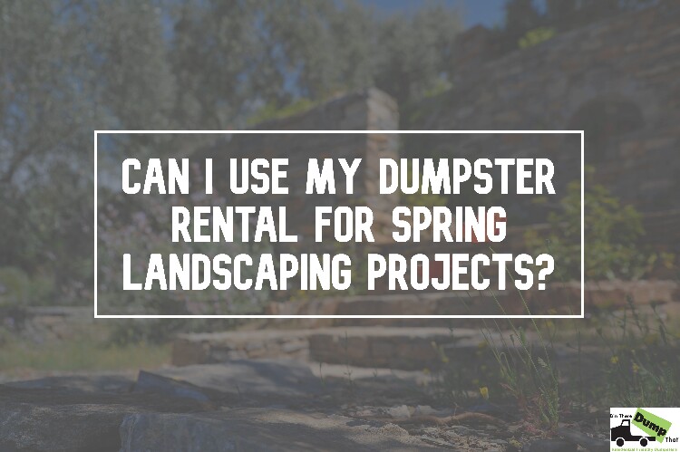 Can I Use My Dumpster Rental for Spring Projects